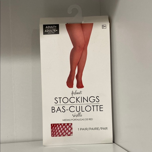 Red Fishnet Stockings - Picture 1 of 2